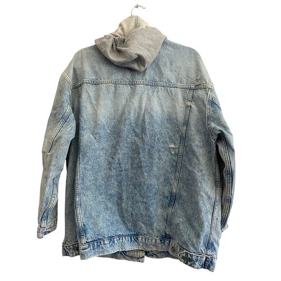Free People Flawless Hooded Denim Jacket S - Picture 7 of 7